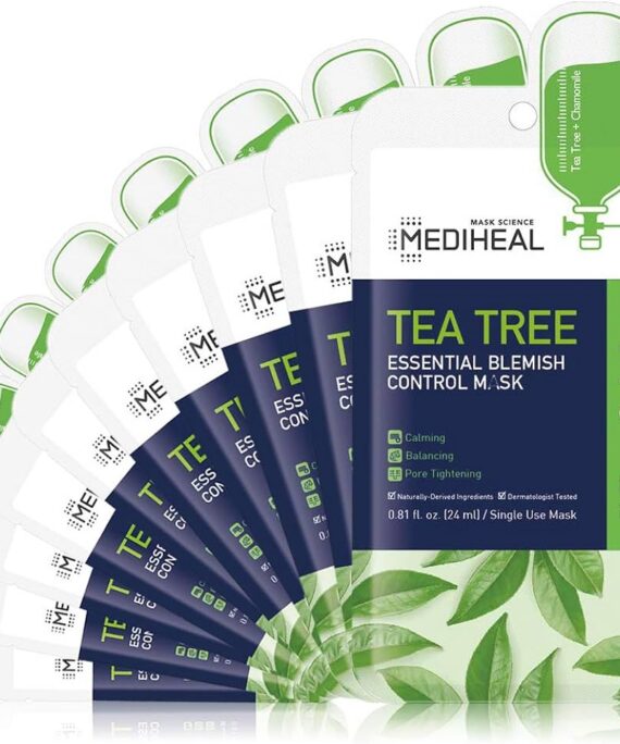 Mediheal-Feuilles de masque anti-imperfections à l'arbre à thé essentiel